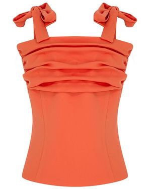 Herfetch Neutrals Midi Yuzana Top-Coral - Orange