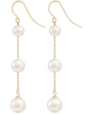 Chiara Tedeschi Jewellery Capri Hook Earrings - White