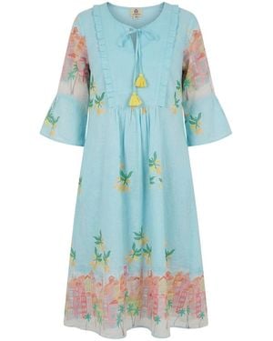Sr by Sonali Raman Nice Menton Print - Blue