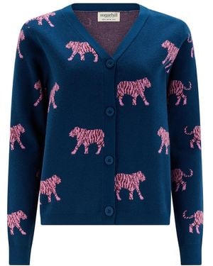 Sugarhill Jennifer Cardigan Tiger - Blue