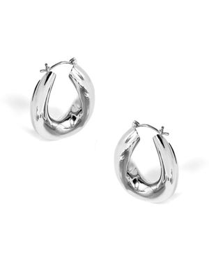 Potoska Falin Maxi Chubby Hoop Earrings - Metallic