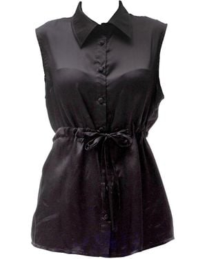 Maison Bogomil Drawstring Vest - Black