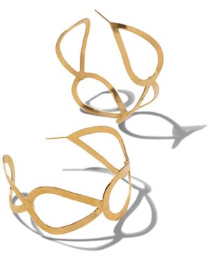 Jaredjamin Julia Hoop Post Earrings - White