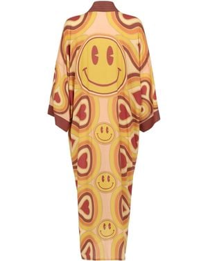 Henelle Wonderlust Smiley Kimono - Metallic