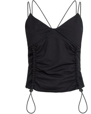 Audrey Vallens Spades Two Gathered Seam Bustier - Black