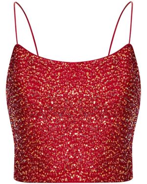 Elsava Riva Sequin Top - Red