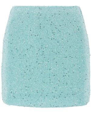 Shooni Natalia Mini Skirt - Blue
