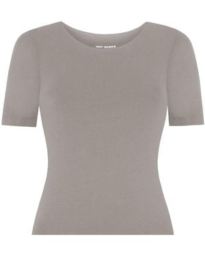 Not Basics Organic Cotton Crew T-Shirt, Sage - Grey