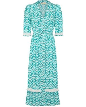 Guinea London Sea Summer Dress - Blue