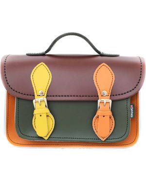 Zatchels Handmade Leather Micro Satchel Plus - Black