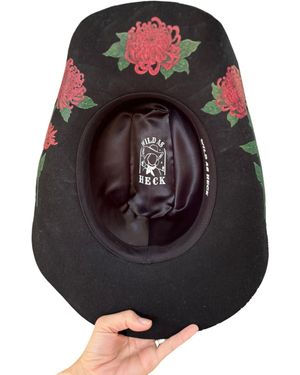 Wild as Heck The Anne Western Cowboy Hat - Black