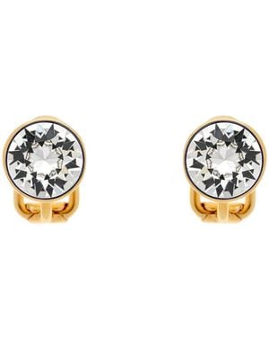 Emma Holland Jewellery Crystal Stud Clip Earrings - Metallic
