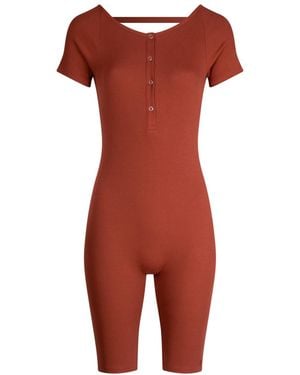 The Koozy Julie Short Sleeve One-Piece - Red