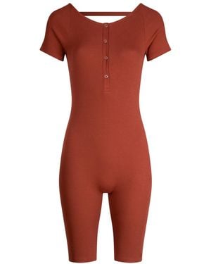 The Koozy Julie Short Sleeve One-Piece - Red