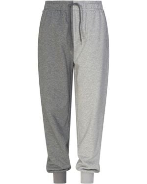 Circular Path Two Tone Joggers - Grey