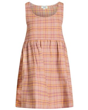 Known Supply Babydoll Flannel Dress - Pink