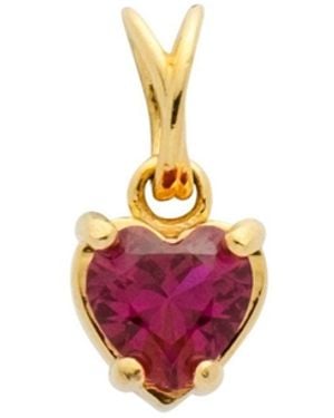 Belinda Jewelz Ruby Heart Charm - Red
