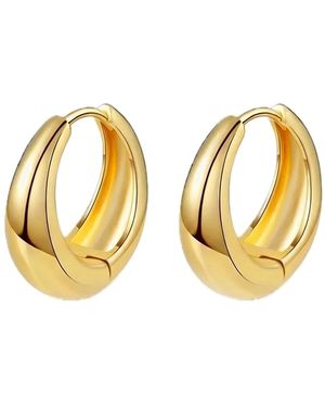 Elk & Bloom Chubby 14K Huggie Hoops - Metallic