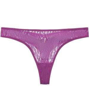 Amour D'agnette Julie Lace Thong - Purple
