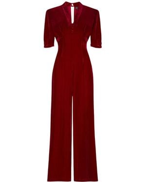 Pretty Eccentric Alana Jumpsuit - Red