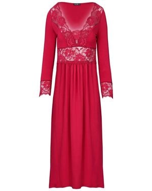 Oh!Zuza Maxi Viscose Nightgown - Red