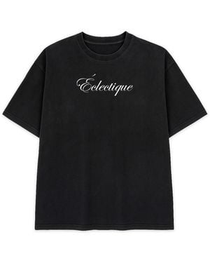 Éclectique Script Logo T-Shirt - Black