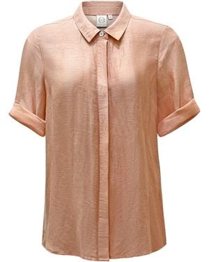 Why Mary Neutrals Linen Viscose Classic Shirt Mellow Rose - Pink