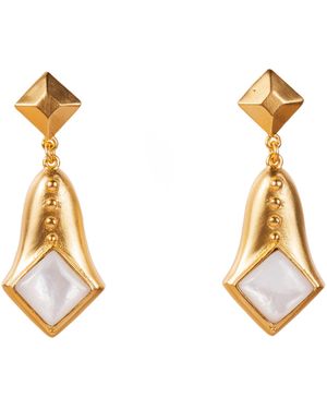 Christina Greene Plath Earrings - Metallic