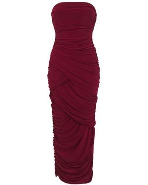 Celestine & Mae Meissa Midaxi Dress - Red