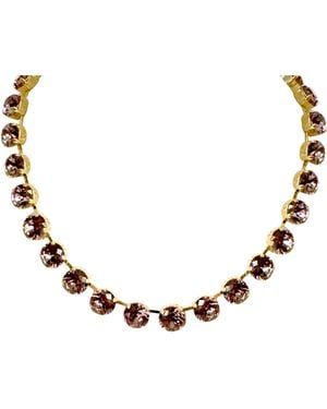 Laura Gray Adjustable Crystal Riviera Necklace - Black