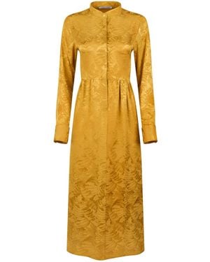 Boutique Kaotique Sunset Silk Dress - Yellow