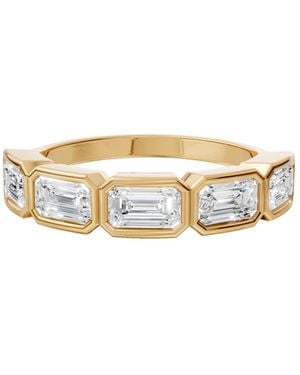 Aya Fine Jewelry Emerald Cut Lab Diamond Band Ring - Metallic