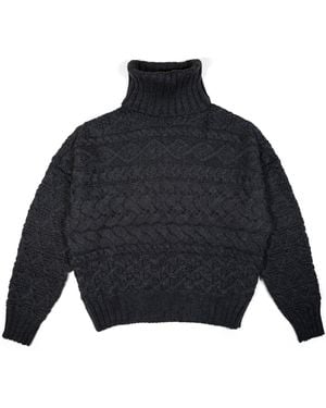 Gigi Knitwear Cable Jumper - Blue
