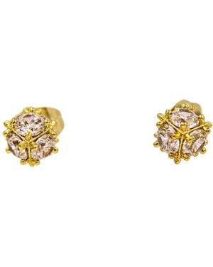1610Istanbul Dolmabahce Palace Swarovski Earrings - Metallic