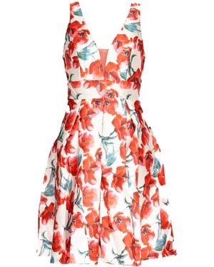 SOHUMAN Oised Sustainable Multicolor Mini Dress - Red
