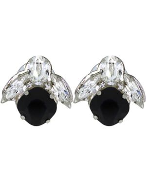 Vickisarge The Baby Bee Earrings - Black