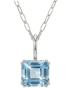 Dainty London Large Topaz Necklace - Blue