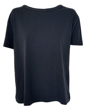 Vænn S/S Boyfriend Crew Tee Charcoal - Blue