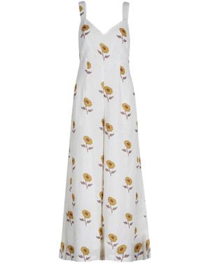 Em & Shi Sunflower Jumpsuit - White