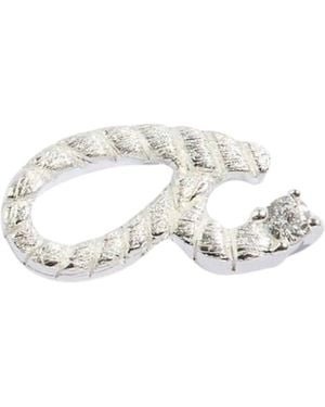 Claire Hill Designs Fuck Shorthand Stud Earring - Metallic