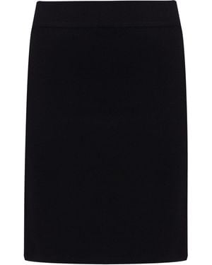 Peraluna Eva Elastic Waist Knit Mini Skirt - Black