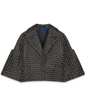 Amanda Thompson Couture Edie Jacket Circular Quilting - Black
