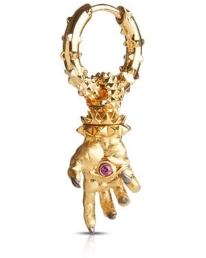 Kasun Hand Of The Protector Earrings - Metallic