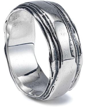 German Kabirski Dryas Oxidized Ring - Metallic