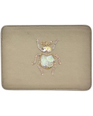Simitri Neutrals Mocha Beetle Sling Bag - Natural