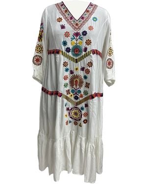 Zasta Studio Summer Thread Edition Cotton Dress Three - White