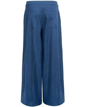 Audrey Vallens Denim Affair Wide Leg Trousers - Blue