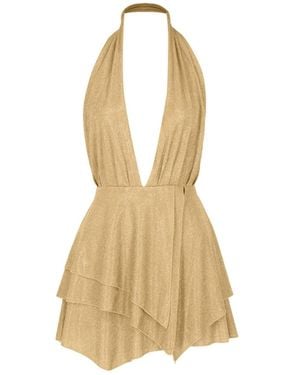 Alive New York City Golden Girl Mini Dress - Natural