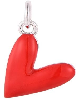 Pinnole Heart Charm - Red