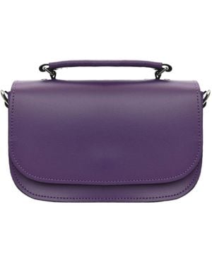 Zatchels Aura Handmade Leather Bag - Purple